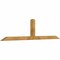 Ekena Millwork Portland Rough Sawn Timber Gable Bracket, Western Red Cedar, 96"W x 24"H x 4"D x 4"F, 6/12 Pitch GBW096X24X0404POR00RWR - alternate 2